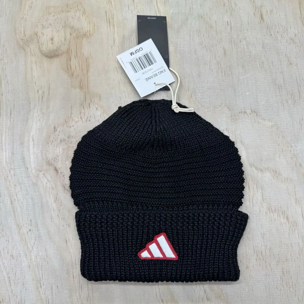 NEW Texas Tech Red Raiders adidas Black Beanie OSFM One Size Fits Most